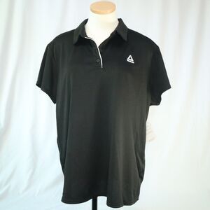 Reebok Workout Polo Sport Shirt Collared Pull over 3x Slim 27" CHEST 28" LONG
